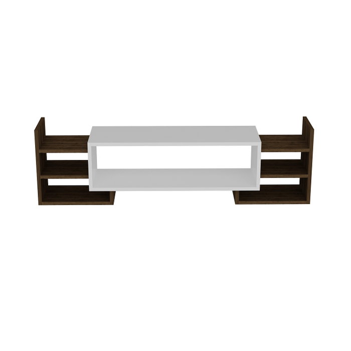 Hanah Home Mueble de TV Blanco y Nogal Hanah Home Mueble de TV Blanco y Nogal